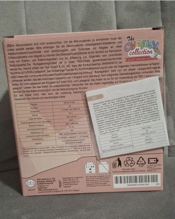 Mini głośnik z mikrofonem dla dzieci