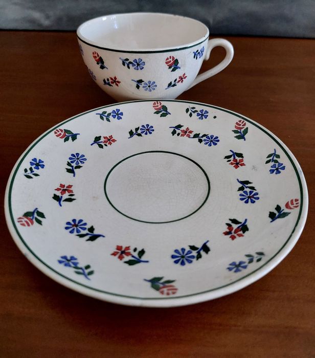 Chávena - Leiteira - Gilman & C.ª/Real Fábrica Sacavém