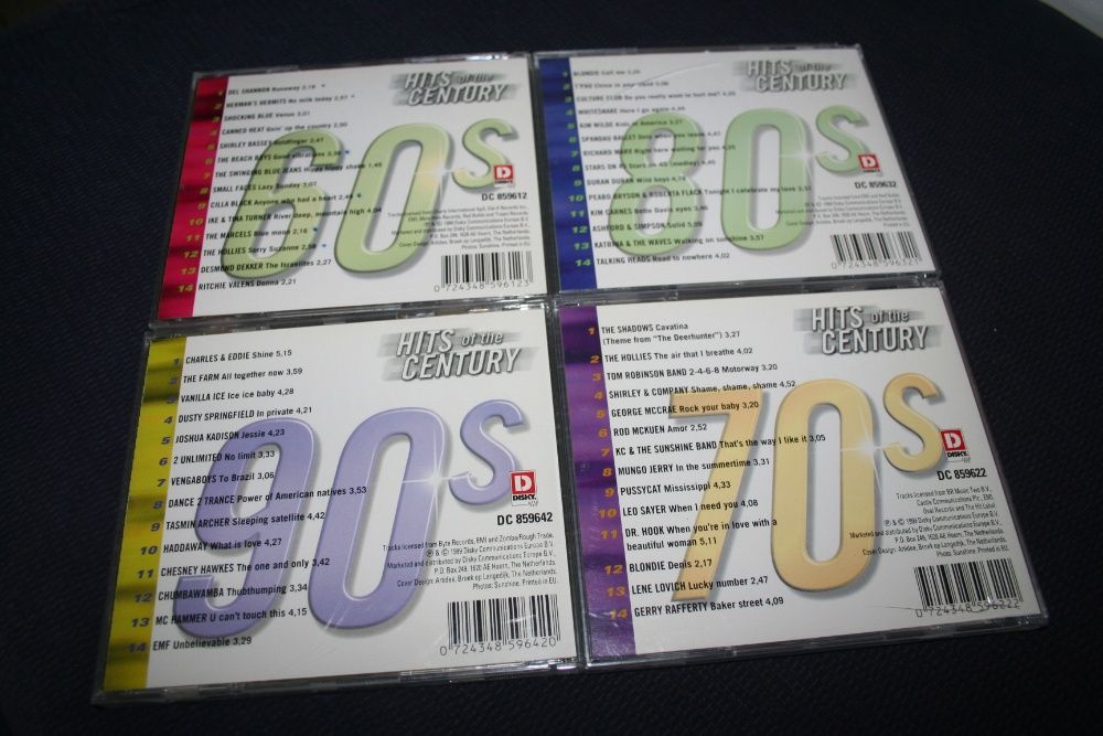 4 CD - Hits Of The Century - Pop - Rock - Slow - Oldies 60s 70s 80s 90