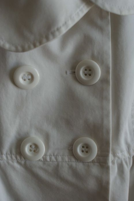 Motivi biała krótka marynarka elegancka dwurzędowa S-36 wesele ślub