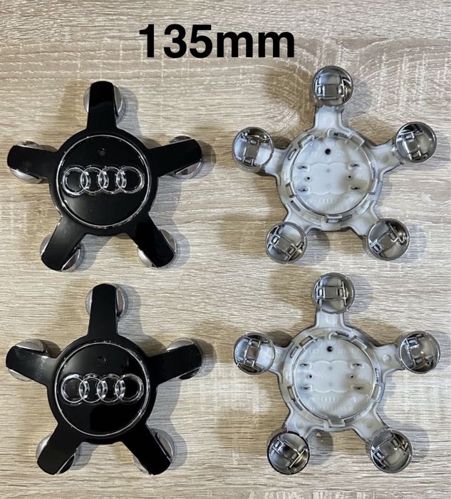 Conjunto Centros Audi 135mm