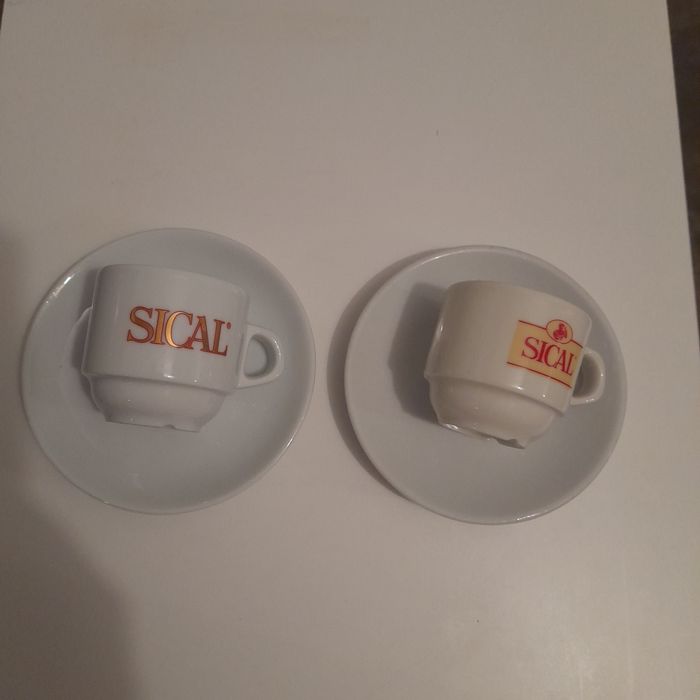 Chavenas de café uso coleção