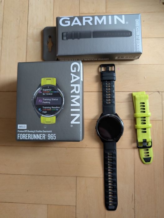 Garmin Forerunner 965 – AMOLED | komplet | extra pasek