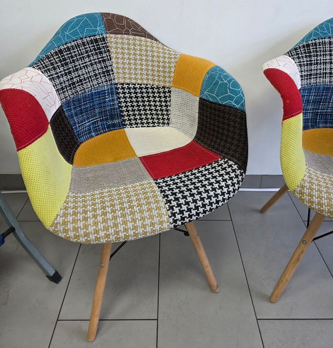 Krzesła patchwork