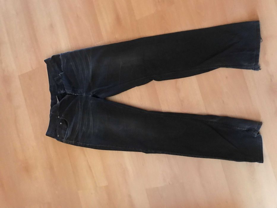 Spodnie jeansowe czarne, Southern, W31, L32, straight fit