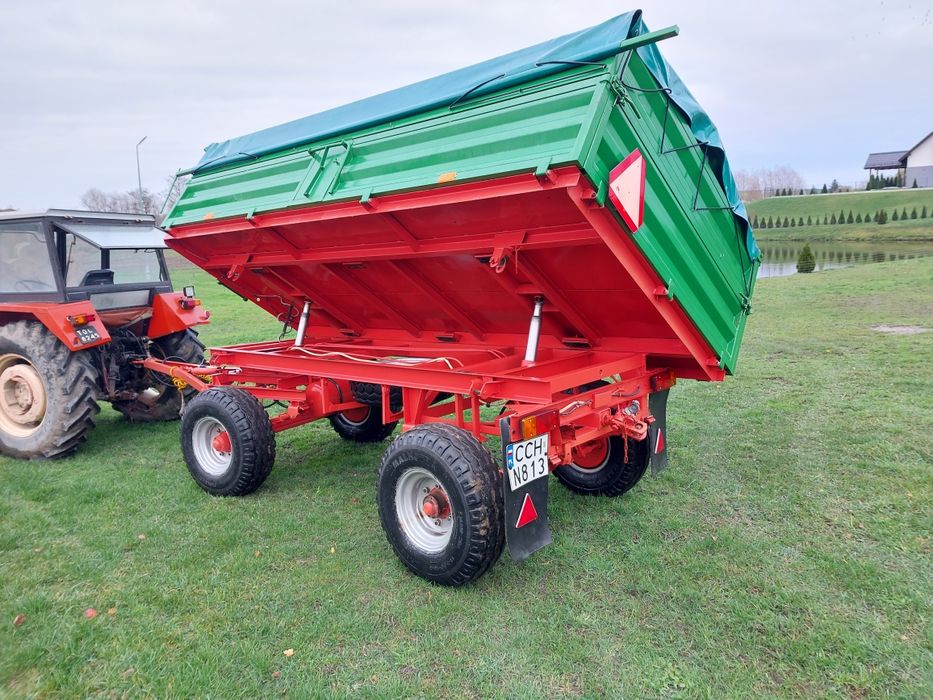 Przyczepa D 732 wywrotka 4ton super stan  zarejstrowana  nowa zabudowa  garażowana