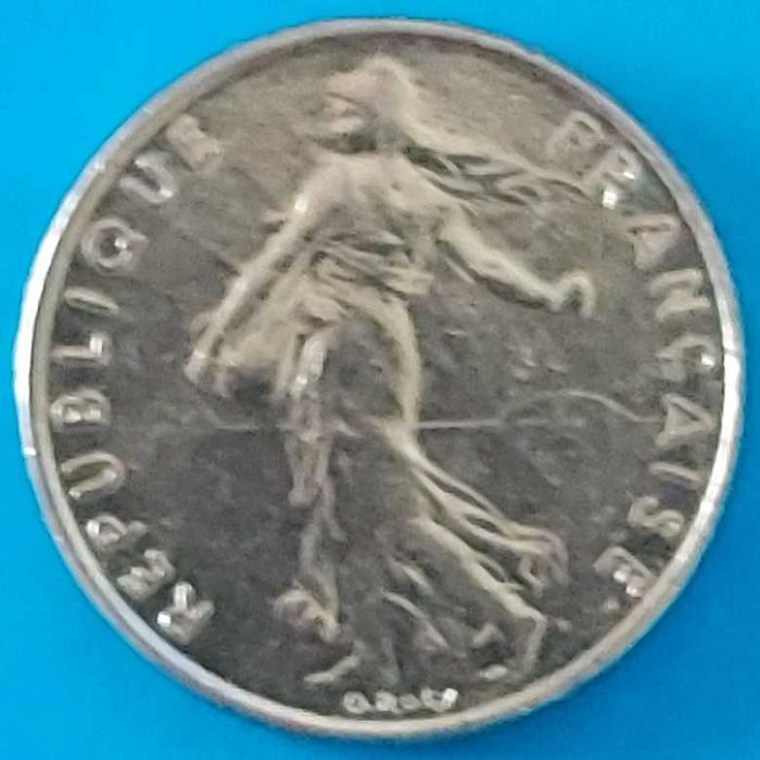 1/2 Franco de 1985, da França, a Semeadora