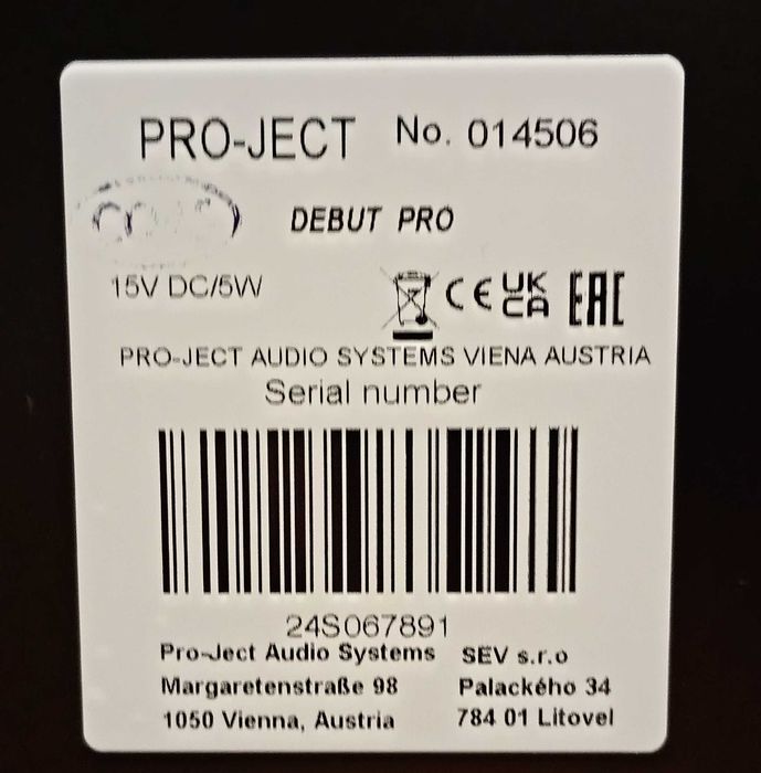 Gramofon Pro-Ject Debut PRO czarny mat