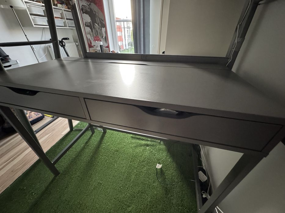 Biurko Ikea Alex ciemnoszare