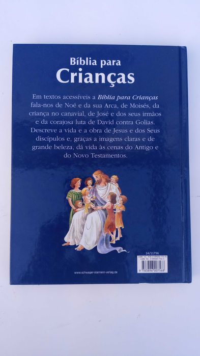 Biblia para crianças com encadernação de capa dura