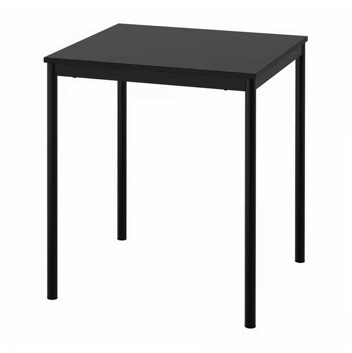 IKEA SANDSBERG, stół czarny, 67x67 cm