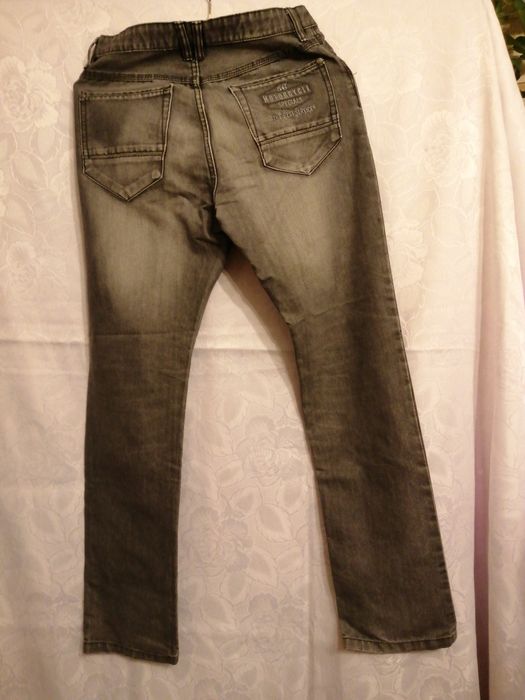 Spodnie jeans szare cieniowane na 158 cm wzrostu