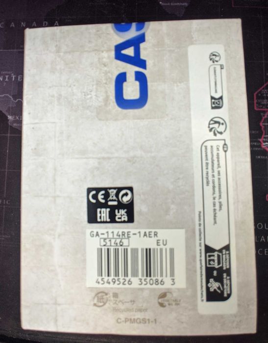Zegarek CASIO G-shock GA-114RE 1AER 40th Anniversary