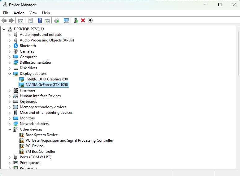 Dell Inspiron Aio 7777 PC - Nvidia GTX 1050 4GB Graphics