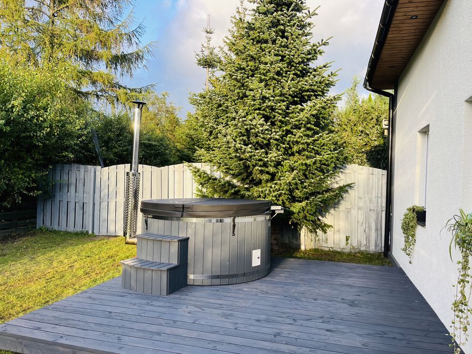 Duży domek dla 10 os Kopalino kominek, balia