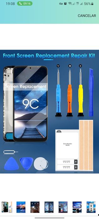 ARSSLY Ecrã LCD para Xiaomi Redmi 9A LCD Display para Redmi 9C/Redmi 9