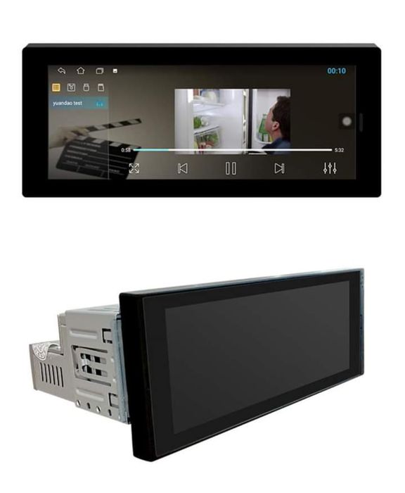 Rádio Android 14 com GPS 1 Din 6.9 Inch Universal (Novo)