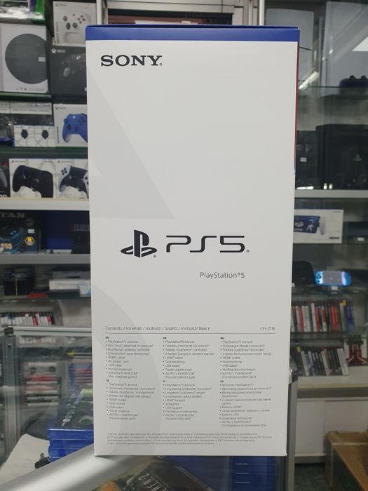 Ігрова приставка Sony PS5 slim 1Tb CFI-2116 blue-ray гарантiя 1 рiк (магазин)