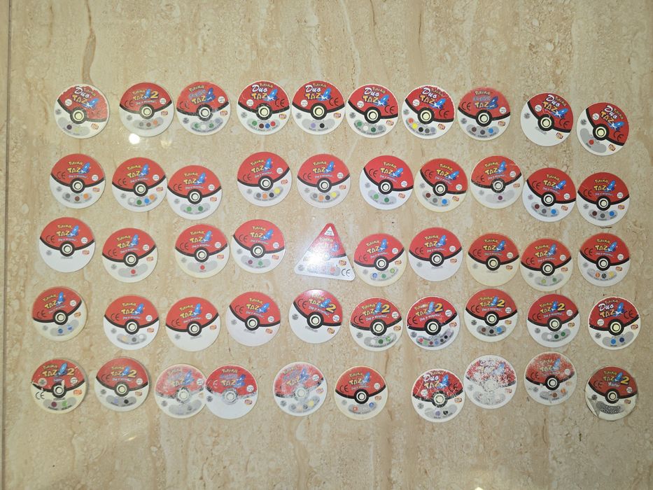 Pokemon tazo pierwsza seria flesz duo 3d zestaw