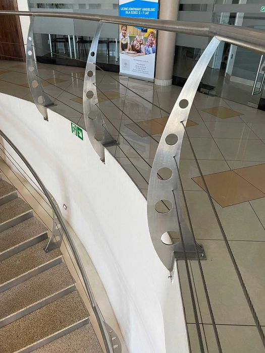 Balustrada stal nierdzewna + szkło