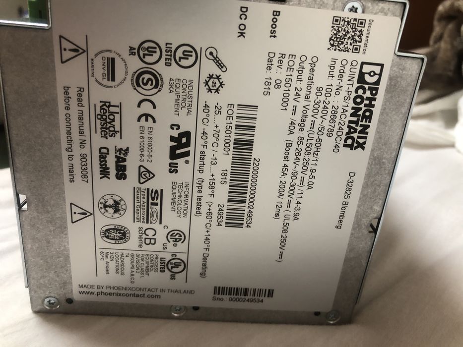 Блок питанияс 18  до 29,5 вольт 40 ампер