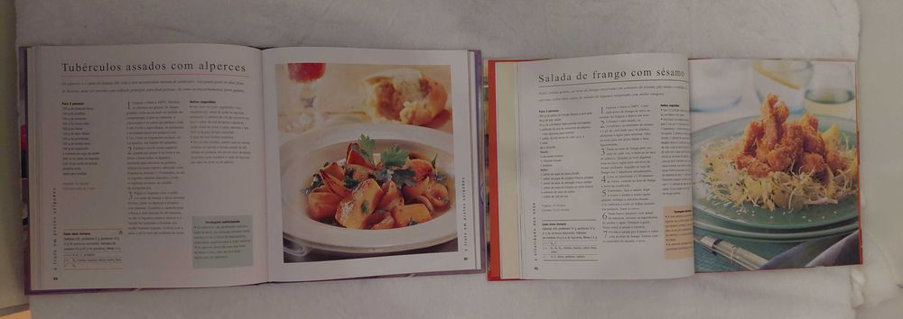 Pacote com dois livros de Cozinha Saudável, Seleções do Readers Digest