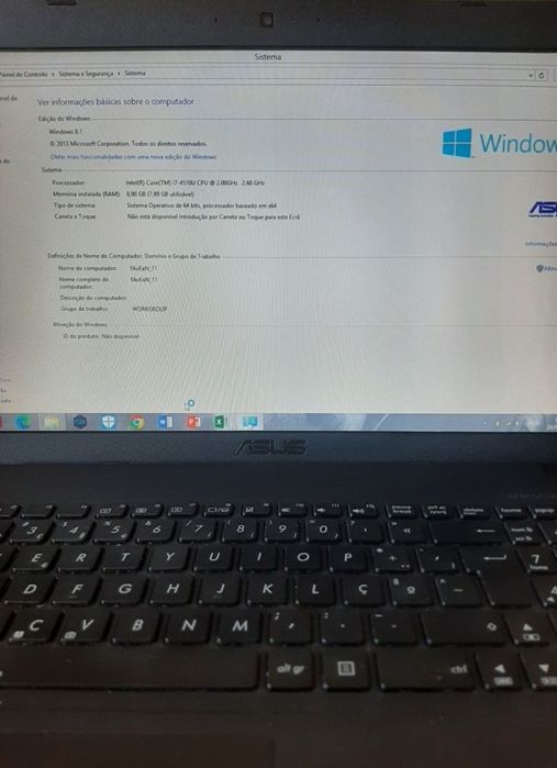 Portátil Asus intel core 7 Negociável