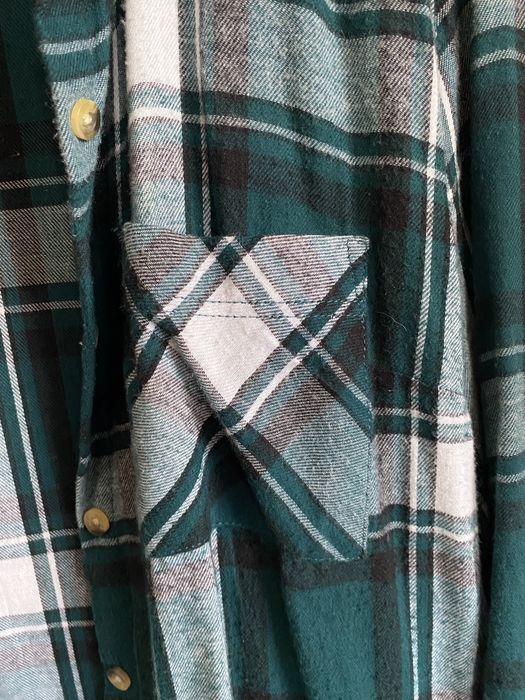 Camisa xadrez tons verde Primark