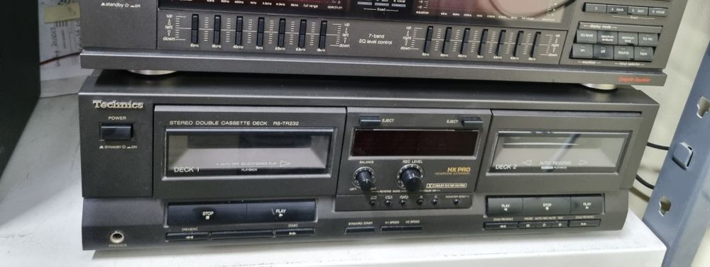Deck de cassetes Technics RS-TR232. Ler a descrição até ao fim.