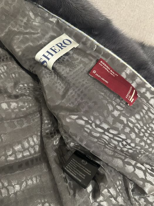 Норкова шуба сіра