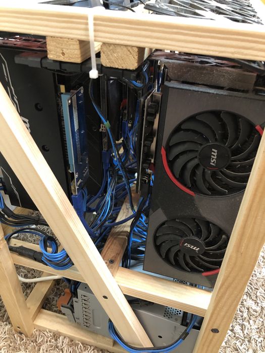 Корпус фермы для майнинга на 12-14 видеокарт 5700XT