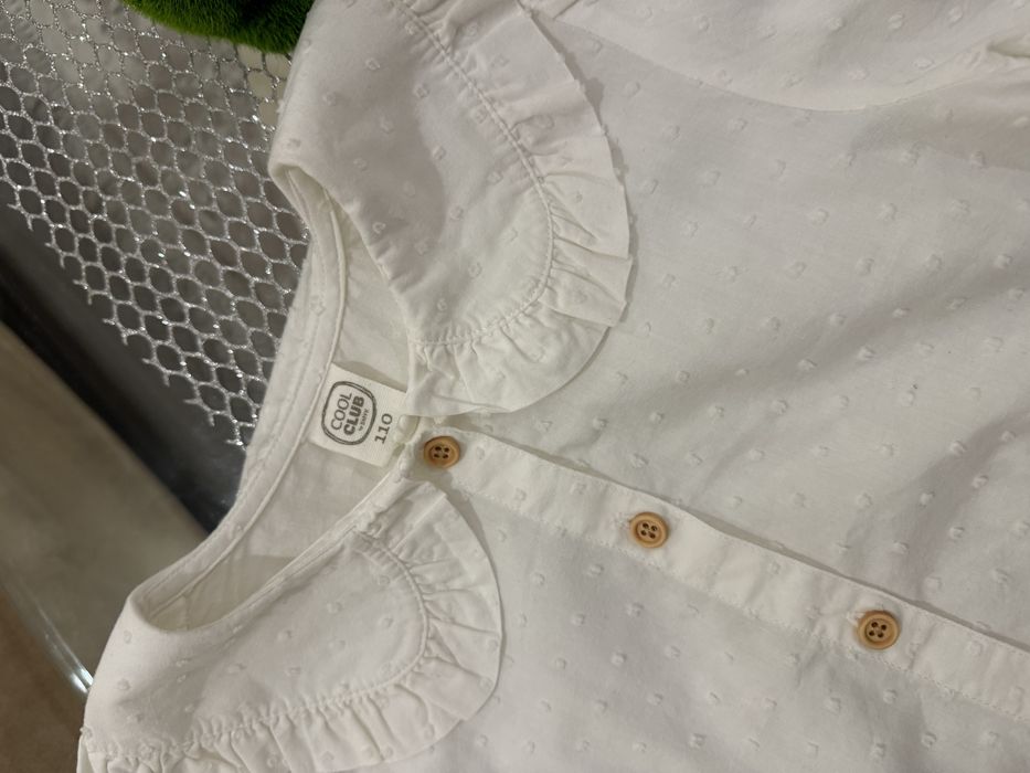 Набір сорочка блуза та спідничка беж 110 розмір