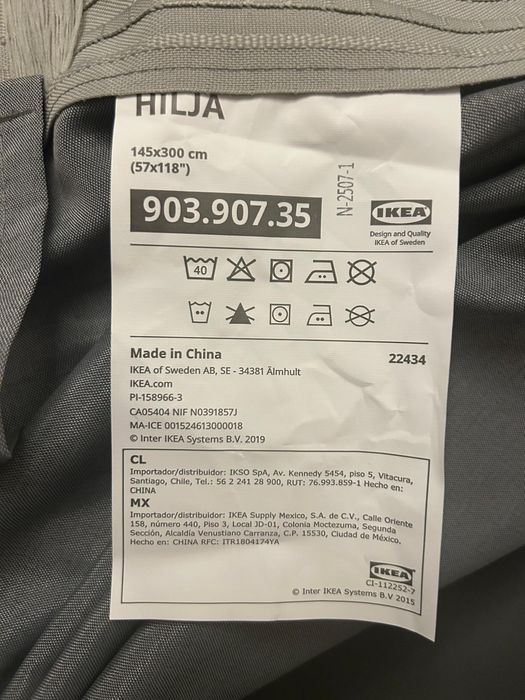 Cortinas e varões Ikea