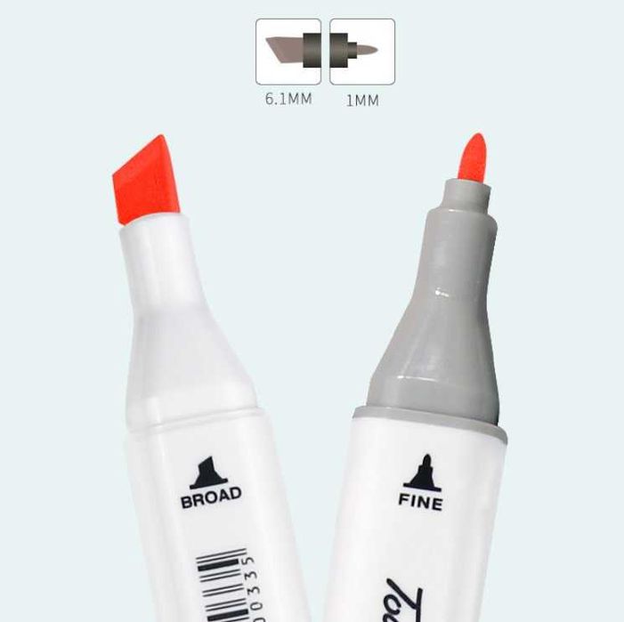 Набор двусторонних маркеров для скетчинга с сумкой-чехлом Touch 48 шт.