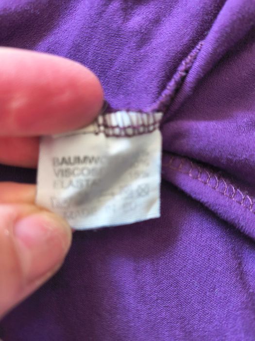 Fioletowy kardigan bawełna i wiskoza M kod1015