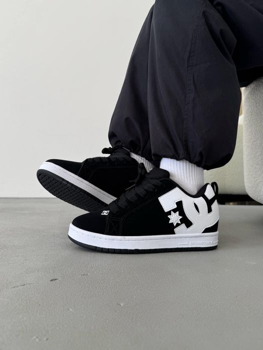 36-45 р кросівки DC Shoes Court Graffik Black/White