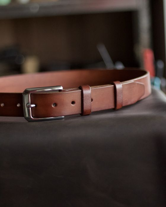 Ручна робота / Ремінь чоловічий шкіряний / Ремень мужской кожаний