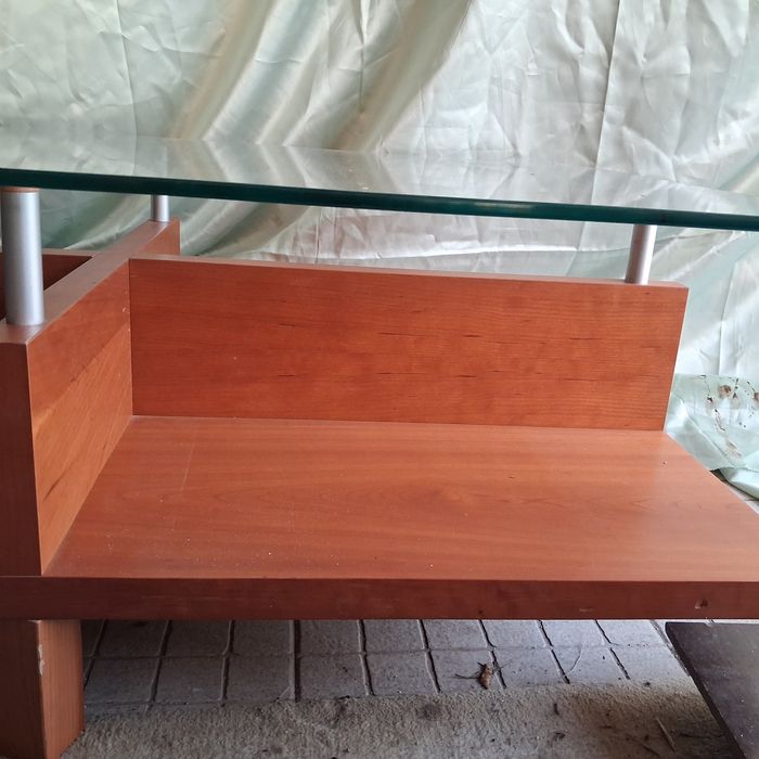 Mesa apoio com vidro
