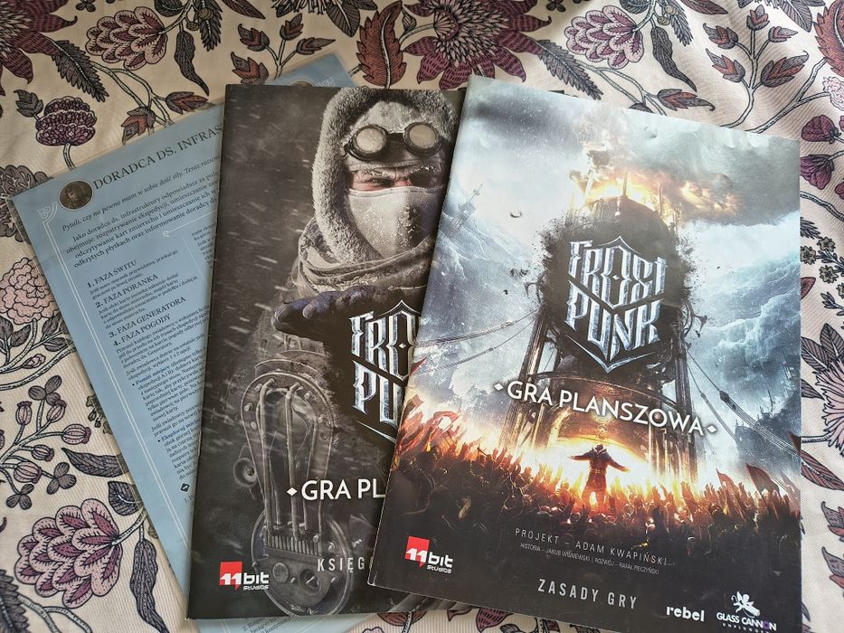 Frostpunk gra planszowa + dodatek pionierzy + insert folded space