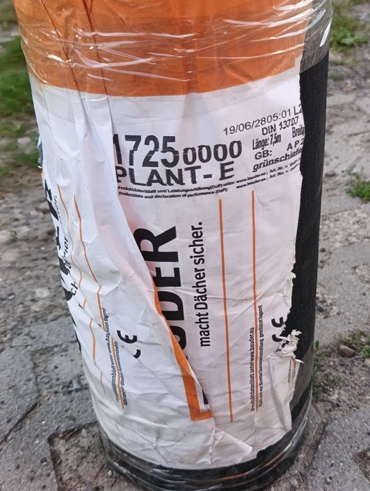 Papa termozgrzewalna Bauder PLANT-E (grünschiefer) 7,5m2