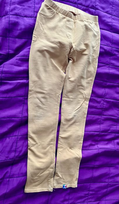 Musztardowe legginsy MyBasic 140-146