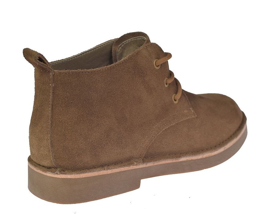 Trzewiki męskie zamszowe skórzane JK/B-4-602 camel – komfort roz. 45