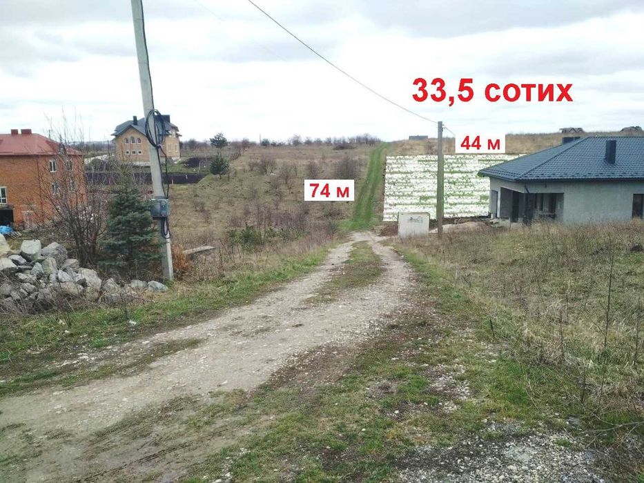 ділянка 0,335 га під будівництво будинку і котеджів у Байковецькій ОТГ