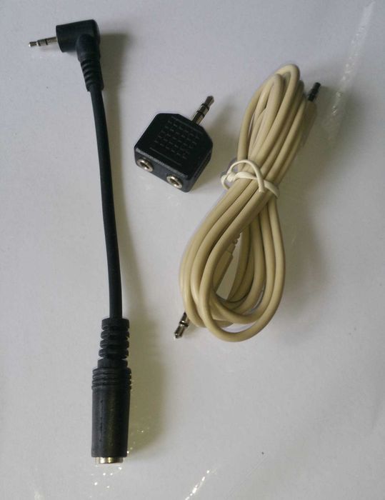 Kable audio Jack 2,5mm 3,5mm, stereo cinch 1,2m RCA - komplet