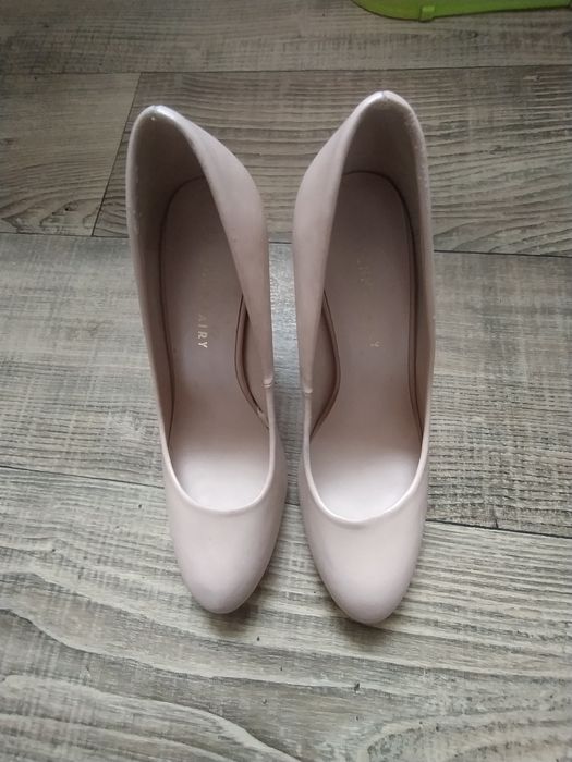 Buty damskie  kolor brudny róż