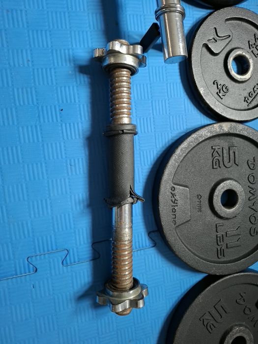 Discos e barras halteres