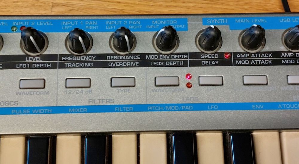 Novation XioSynth25 Sintetizador Interface