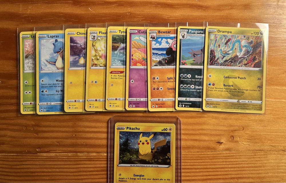 COMMONS FULL SET Mcdonalds Pokemon 2022