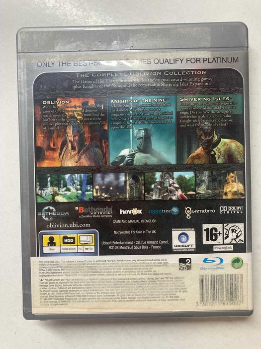 PS3 - The Elder Scrolls IV Oblivion