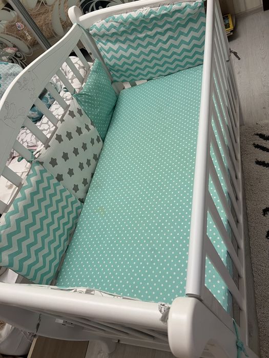 Дитяче діжечко з матрасом